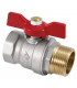Ball valve MF butterfly handle 3/8"- DIFF - 110035