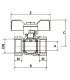 Ball valve FF butterfly handle PN 40 3/4"- DIMPEXP - 1342-34