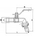 Robinet puisage BS racc nez poignée plat- DIFF - 110136