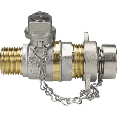 Robinet MM 1/2'' avec clé carré et bouch- EFFEBI - 2157N404