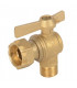 Water meter isolation ball valve angled MF 1/2" 3/4"- DIFF - 110164