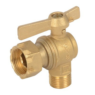 Water meter isolation ball valve angled MF 1/2" 3/4"- DIFF - 110164