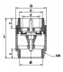 Clapet de non retour obturateur nylon F3/4"- DIFF - 110238