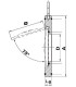 Stainless steel single flapper valve fkm 80- DIFF - 110273