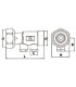 Clapet droit FT3/4"xM3/4" avec bouchon laiton court- DIFF - 110297