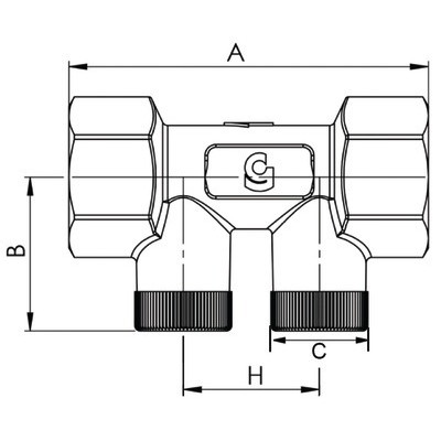 Anti-pollution check valve NF hosta 1 1/2" FF- DIFF - 110308