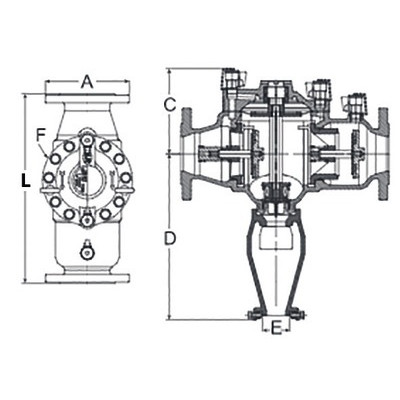 Desconector BA controlable con brida 80- SOCLA - 149B3097