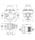 Reductor presión isobar multihilo de 1/2" a 3/4"- ITRON - ISOPLUSMG