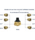 Reductor presión isobar multihilo de 1/2" a 3/4"- ITRON - ISOPLUSCCMG