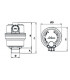 Miniluft compact 3/8 without shut-off valve- RBM - 28270300
