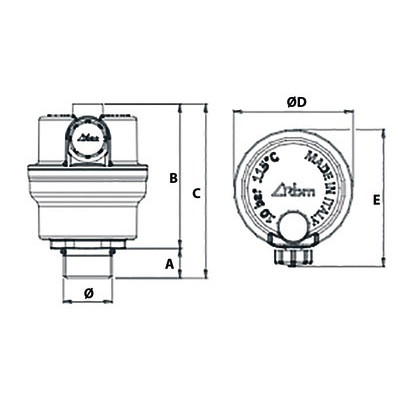 Miniluft compact 3/8 without shut-off valve- RBM - 28270300