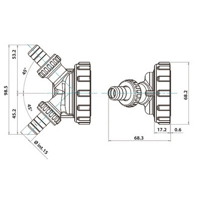 Connecteur de lavage et nettoyage d'installation- RBM - 23430500