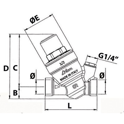 Reductor de presión acero inoxidable y filtro 1/2"- RBM - 28480400