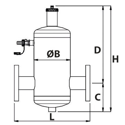 Purgador de aire AIRTERM con bridas DN50- RBM - 28300972