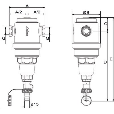 Dirterm Mag 1 1/4" FF- RBM - 31730700