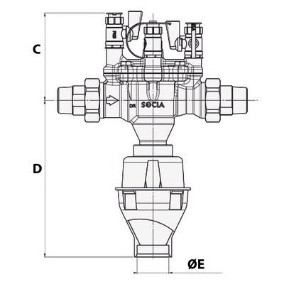 Testable disconnector BA2860 M1-1/4"- SOCLA - 149B3883