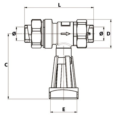 Non-controllable backflow CA2096 FF3/4"- SOCLA - 149B3782