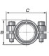 Short steel repair collar DSK 42.4 (1-1/4")- GEBO - 01.260.28.04