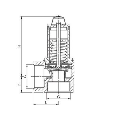 Válvula de calefacción 4b rueda H3/4"- GOETZE - 651MHIK-20-F/F-2 4B