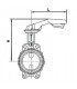 Vanne papillon à oreilles de centrage en fonte DN32-40- BURACCO - CL623B040ICCL