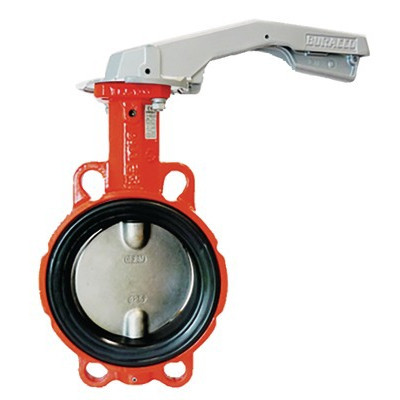 Butterfly valve with DN100 cast iron centring disk- BURACCO - CL623B100ICCL