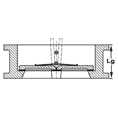 Válvula de bola doble fundición DN50- DIFF - 111566
