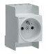 Prise de courant modulaire 16A 2P+T- HAGER - SNS216