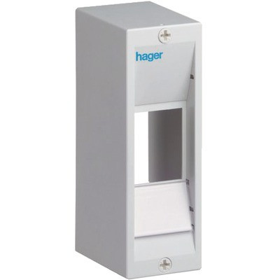 Coffret cache-borne 2 modules- HAGER - GD102A