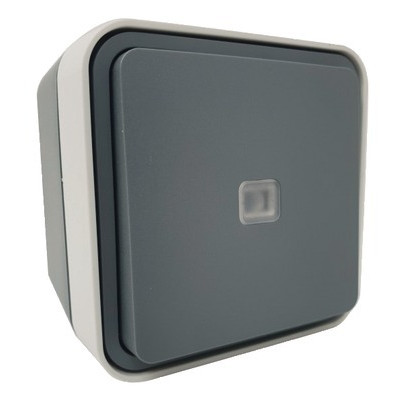 Poussoir CUBYKO témoin avec neutre saill- HAGER - WNC021