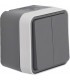 Double poussoir CUBYKO inverseur saillie- HAGER - WNC044