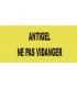 Étiquette rigide antigel ne pas vidanger- DIFF - 111788