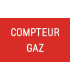 Étiquette rigide compteur gaz- DIFF - 111790