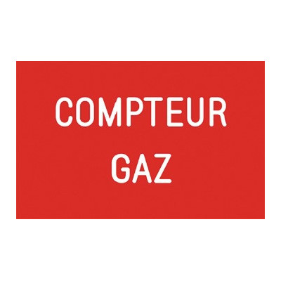 Étiquette rigide compteur gaz- DIFF - 111790