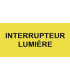 Étiquette rigide interrupteur lumière- DIFF - 111793