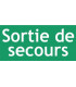 Étiquette rigide sortie de secours- DIFF - 111798