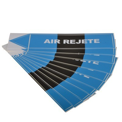 Étiquette souple adhésive air rejeté- DIFF - 111803  - (X10)