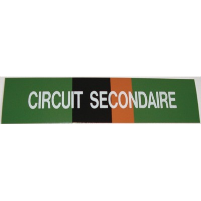 Étiquette souple adhésive circuit second- DIFF - 111809  - (X10)