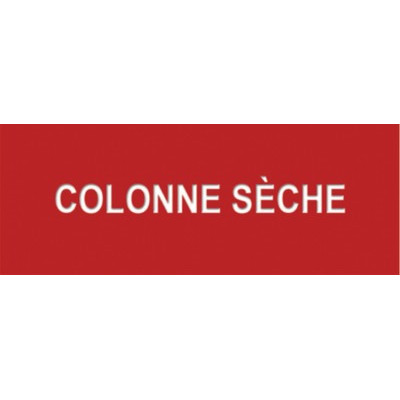 Étiquette souple adhésive colonne sèche- DIFF - 111810  - (X10)