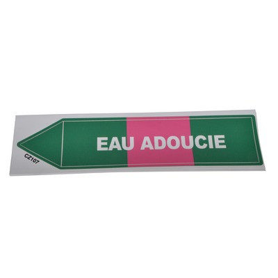 Étiquette souple adhésive eau adoucie- DIFF - 111814  - (X10)