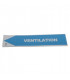 Étiquette souple adhésive ventilation- DIFF - 111818  - (X10)