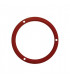 Silicone back seal 3 extractor holes 125mm red- DIFF - 150503