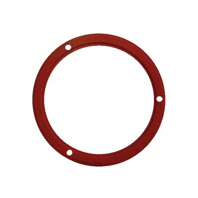 Junta trasera de silicona de 3 orificios extractor 125 mm rojo- DIFF - 150503