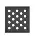 Cast iron grille for fireplaces 160x160mm- DIFF - 150564