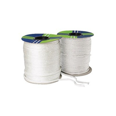 Tresse TRICOTEX blanche 6mm bobine 200m- DIFF - 150601