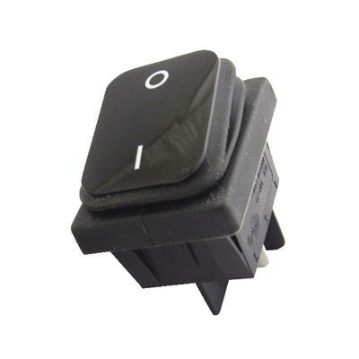 Black sealed switch 0/1 16A 4XFASTON- DIFF - 150650