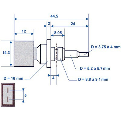 Thermistance- DIFF pour Chaffoteaux - 61000733