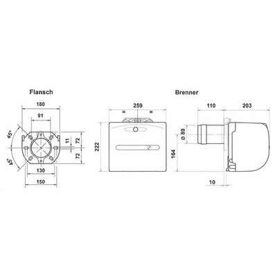 Brûleur biofioul MILLENIUM 40G3- RIELLO - 20181378