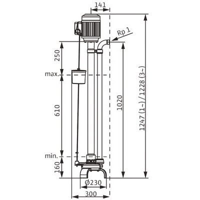 Pompe DRAIN VC 32/10 mono- WILO - 2044582
