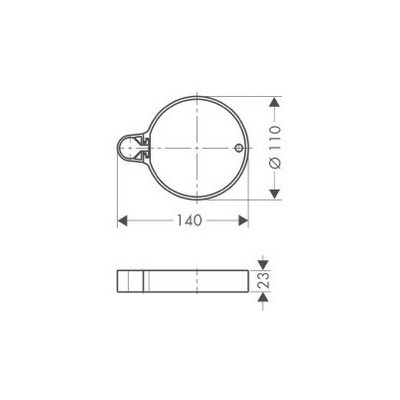 Porte savon casetta'c chrome- HANSGROHE - 28642002