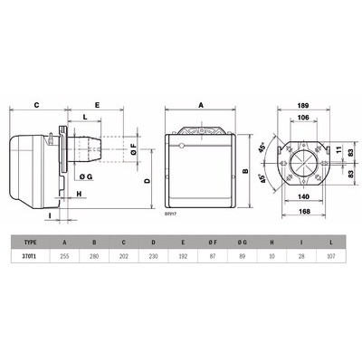 Quemador de gasóleo bajo NOX Gulliver BGK1 - 18 à 35 kW- RIELLO - 3737006